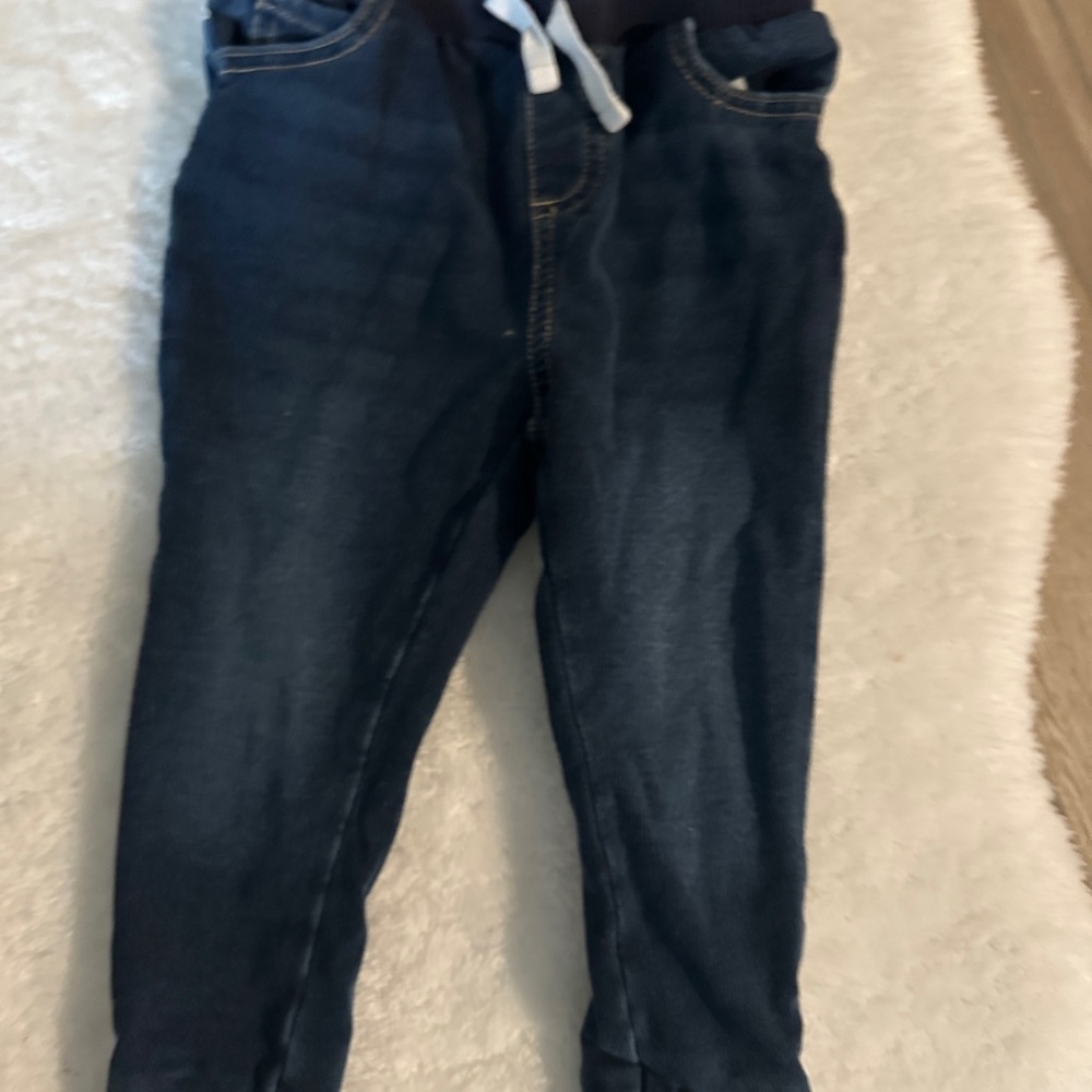 dip Dark Blue Kids Jeans with Drawstring